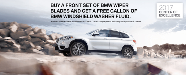 Free Washer Fluid With Purchase of Wiper Blades - BMW Grand River
