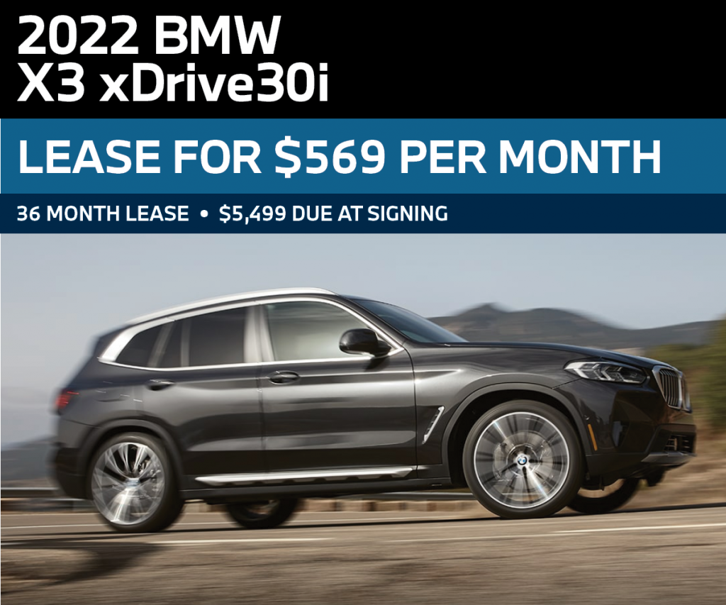 Drive a New 2022 BMW X3 xDrive30i for only $569 per month from Passport ...