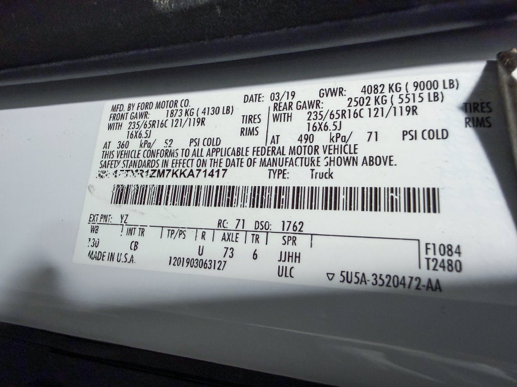 2019 Ford Transit-250 Base