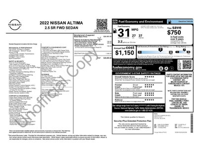 2022 Nissan Altima 2.5 SR