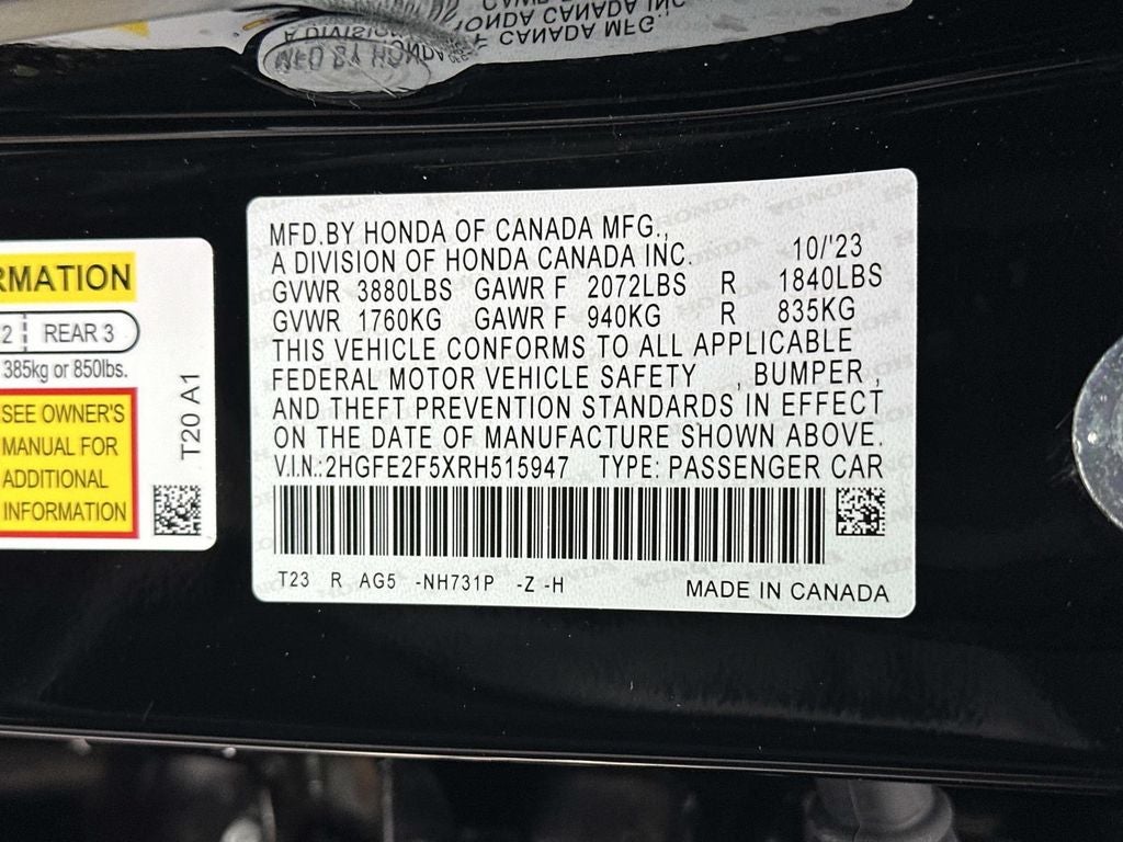 2024 Honda Civic Sport