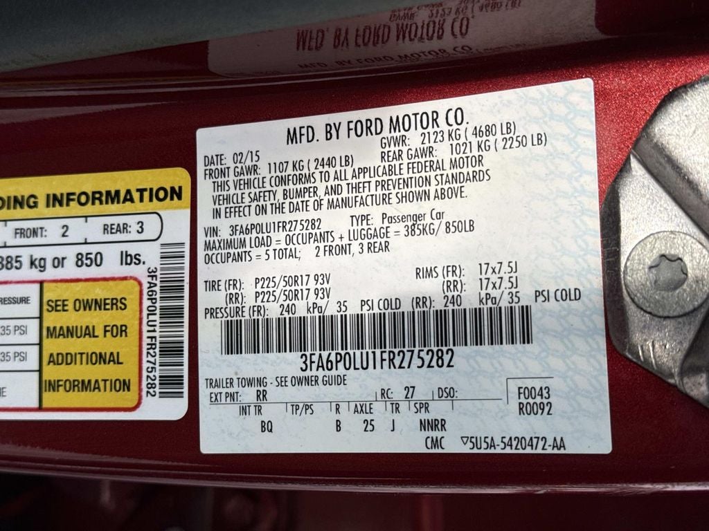 2015 Ford Fusion Hybrid SE