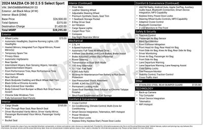 2024 Mazda Mazda CX-30 2.5 S Select Sport