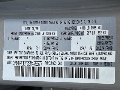 2025 Mazda Mazda3 2.5 Turbo Premium Plus Package