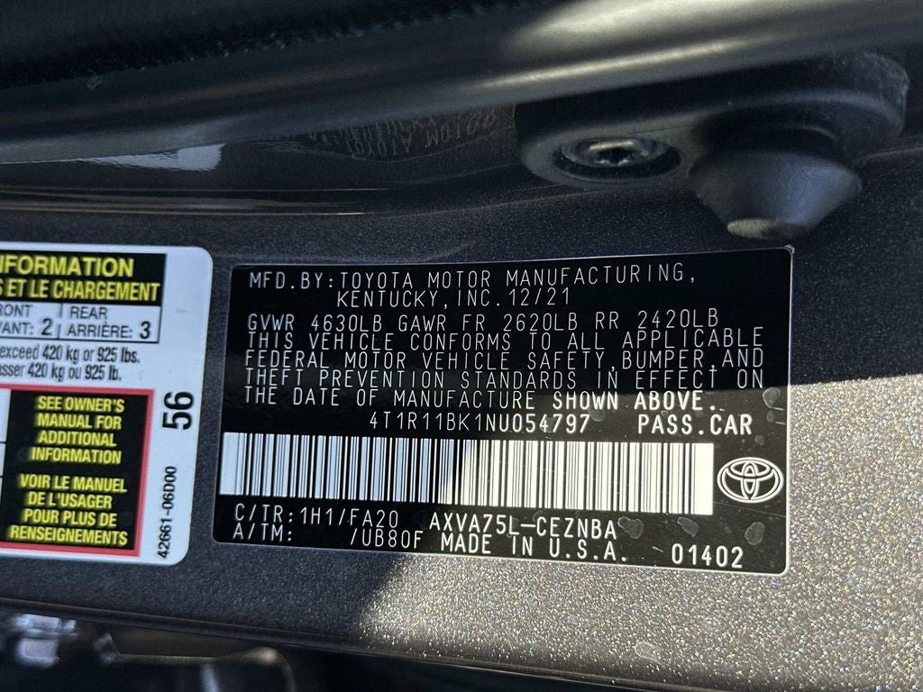 2022 Toyota Camry LE