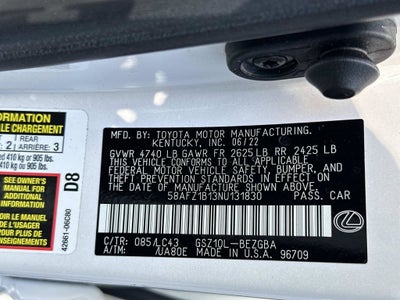 2022 Lexus ES 350 Ultra Luxury