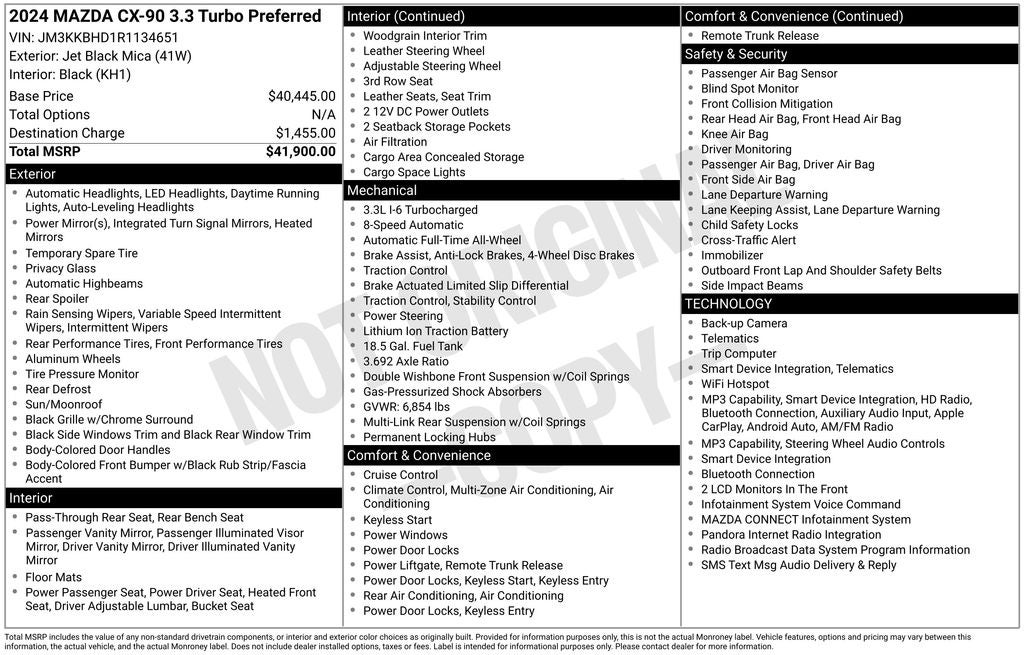 2024 Mazda Mazda CX-90 3.3 Turbo Preferred