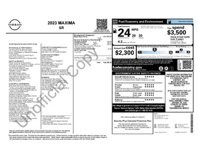 2023 Nissan Maxima SR Nissan Certified