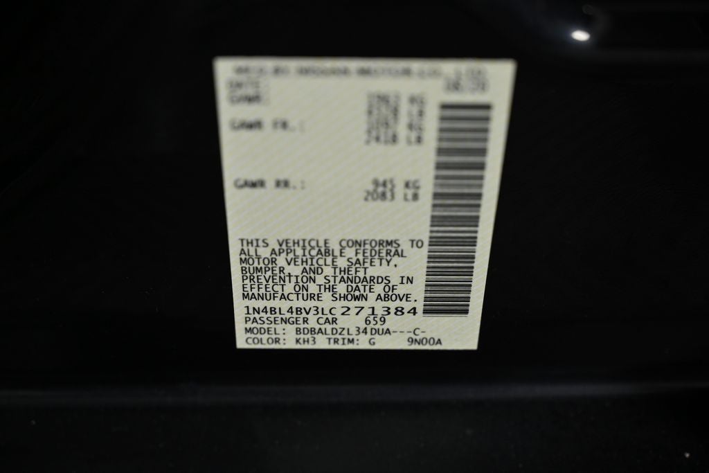 2020 Nissan Altima 2.5 S