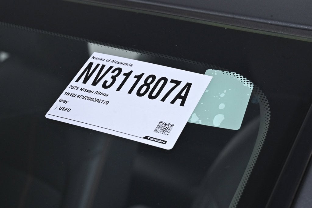 2022 Nissan Altima 2.5 SR Nissan Certified