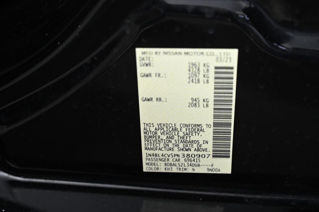 2023 Nissan Altima 2.5 SR Nissan Certified