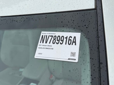 2021 Nissan Altima 2.5 SV Certified Select