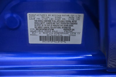 2016 Nissan Versa 1.6 SL