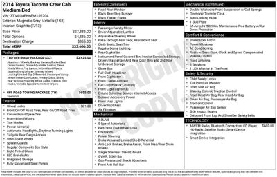 2014 Toyota Tacoma Base V6