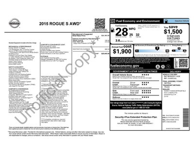 2015 Nissan Rogue S