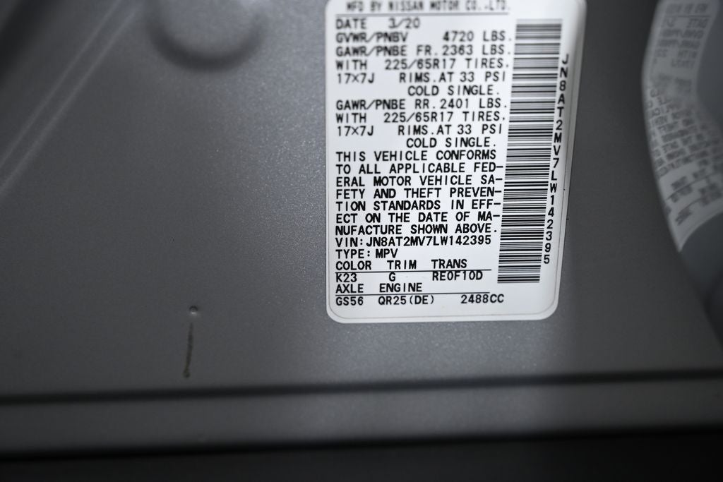 2020 Nissan Rogue SV