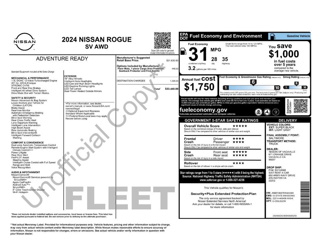 2024 Nissan Rogue SV AWD Nissan Certified