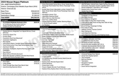 2023 Nissan Rogue Platinum