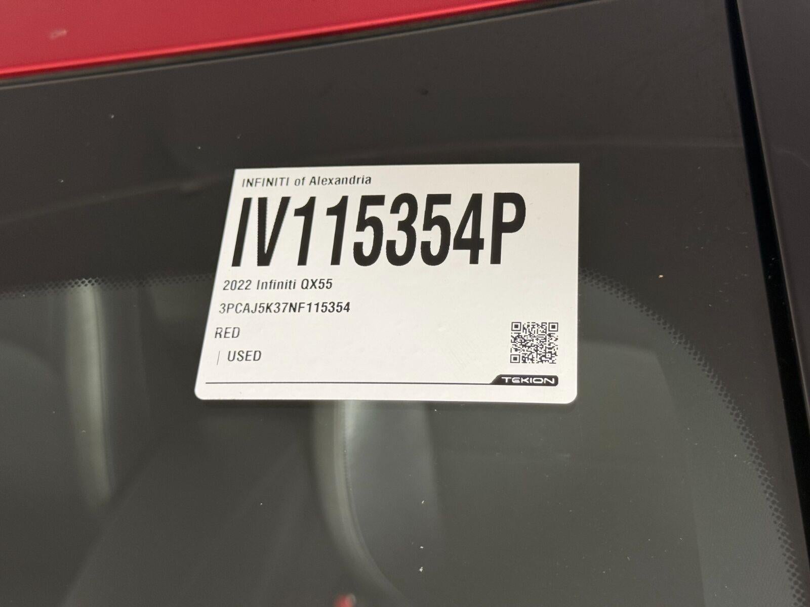 2022 INFINITI QX55 ESSENTIAL