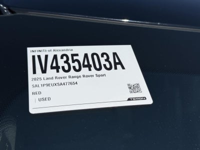 2025 Land Rover Range Rover Sport SE