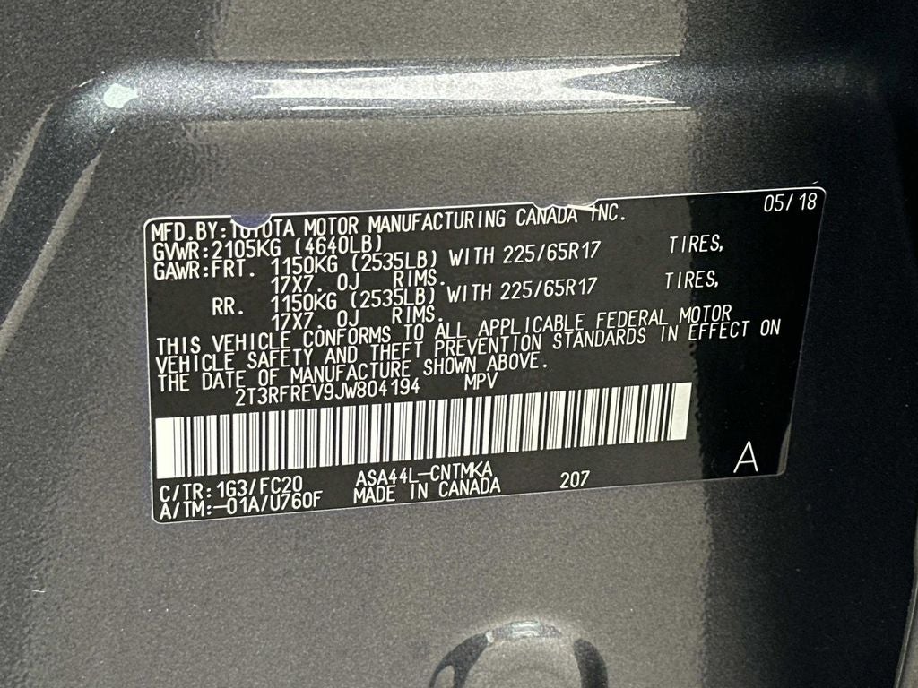 2018 Toyota RAV4 XLE AWD