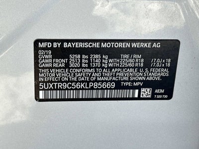 2019 BMW X3 xDrive30i AWD