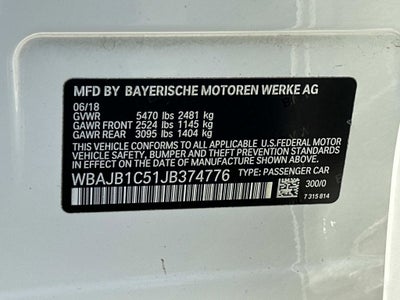 2018 BMW 5 Series 530e xDrive iPerformance AWD