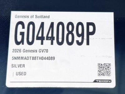 2026 Genesis GV70 2.5T
