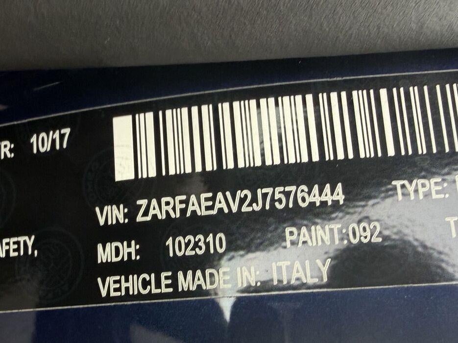 2018 Alfa Romeo Giulia Quadrifoglio Quadrifoglio