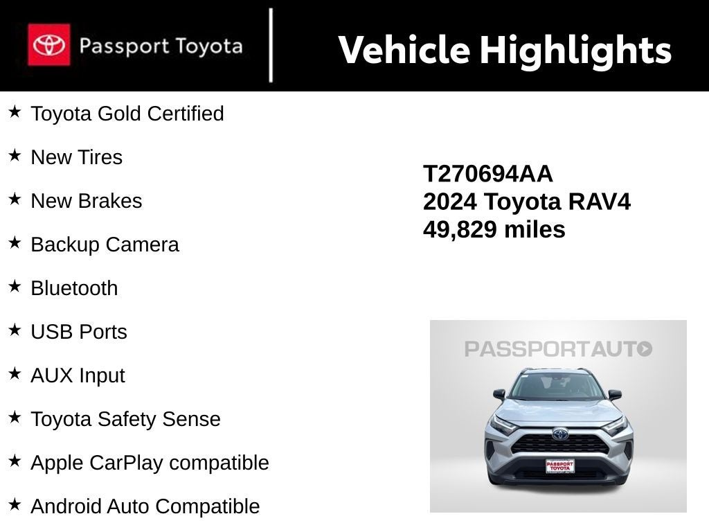 2024 Toyota RAV4 Hybrid LE