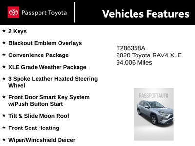 2020 Toyota RAV4 XLE