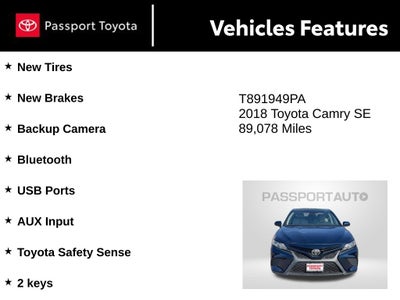 2018 Toyota Camry SE