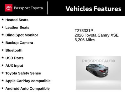 2026 Toyota Camry XSE