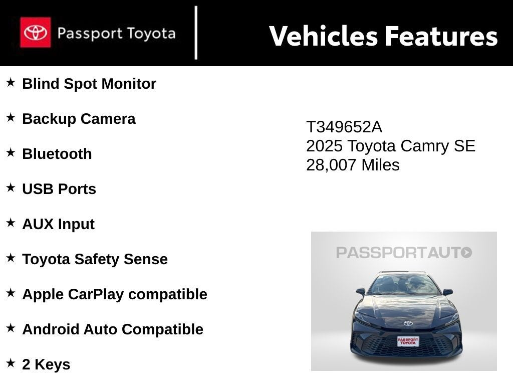 2025 Toyota Camry SE