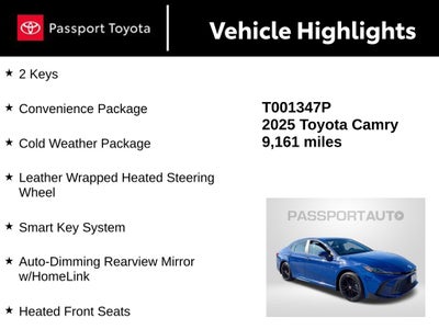 2025 Toyota Camry SE