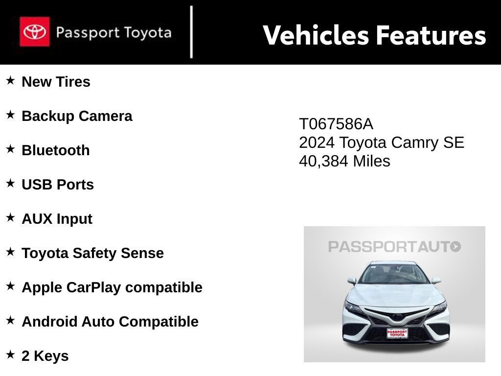 2024 Toyota Camry SE