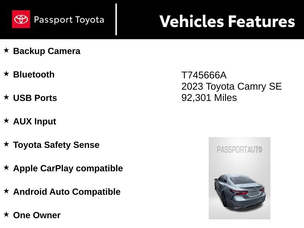 2023 Toyota Camry SE