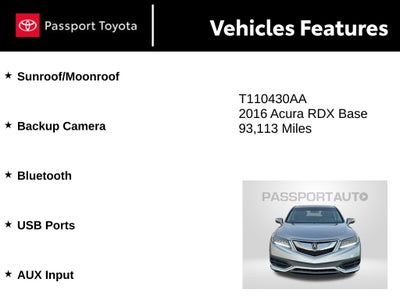 2016 Acura RDX Base