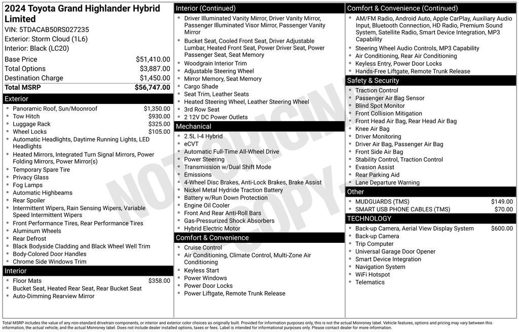 2024 Toyota Grand Highlander Hybrid Limited