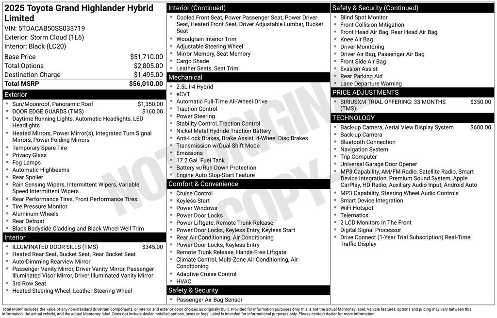 2025 Toyota Grand Highlander Hybrid Limited