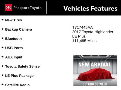 2017 Toyota Highlander LE Plus