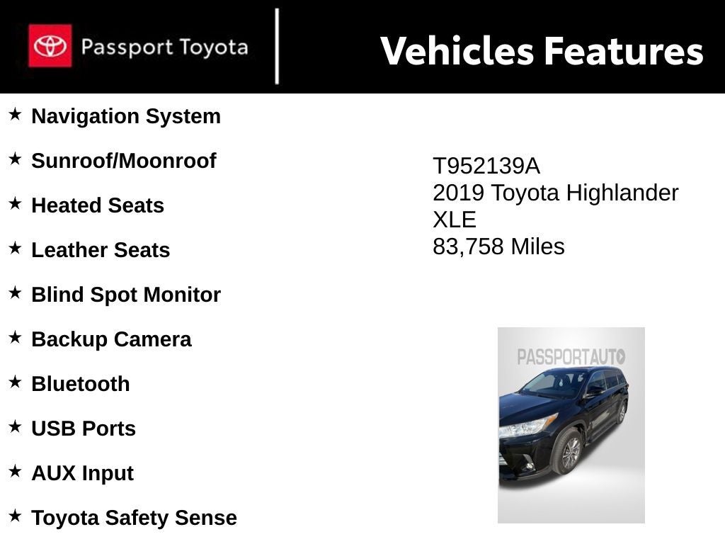 2019 Toyota Highlander XLE