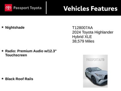 2024 Toyota Highlander Hybrid XLE