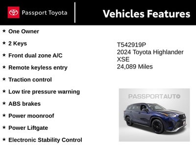 2024 Toyota Highlander XSE