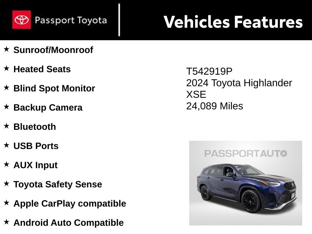2024 Toyota Highlander XSE