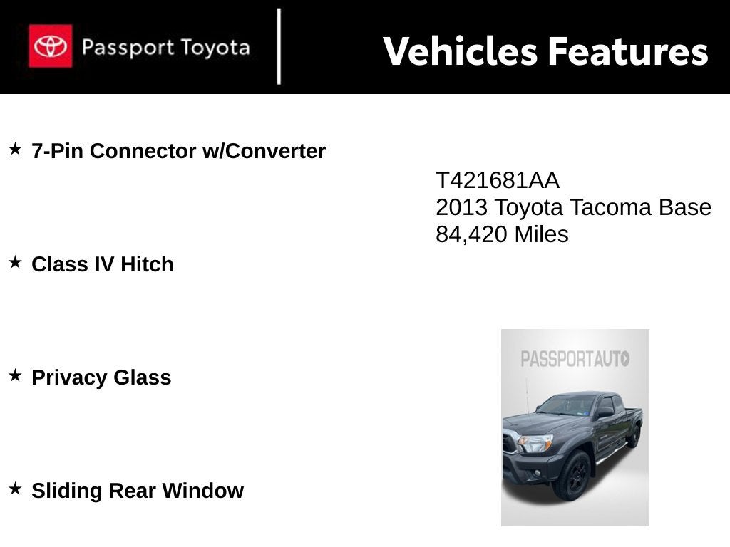 2013 Toyota Tacoma Base V6