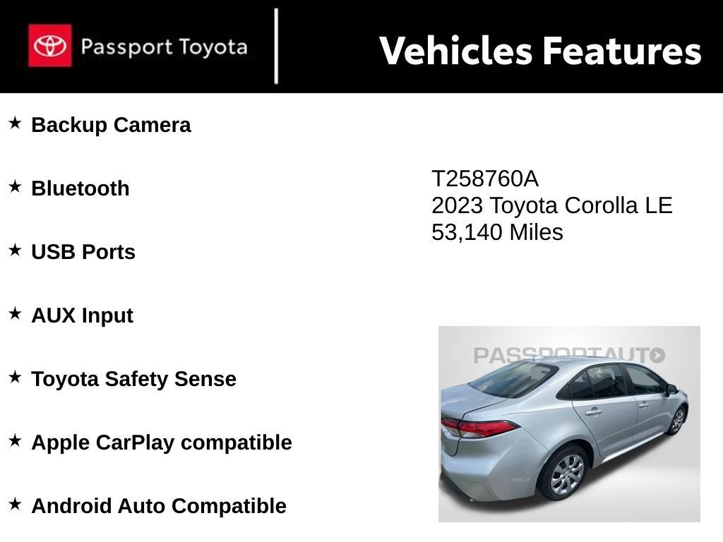 2023 Toyota Corolla LE