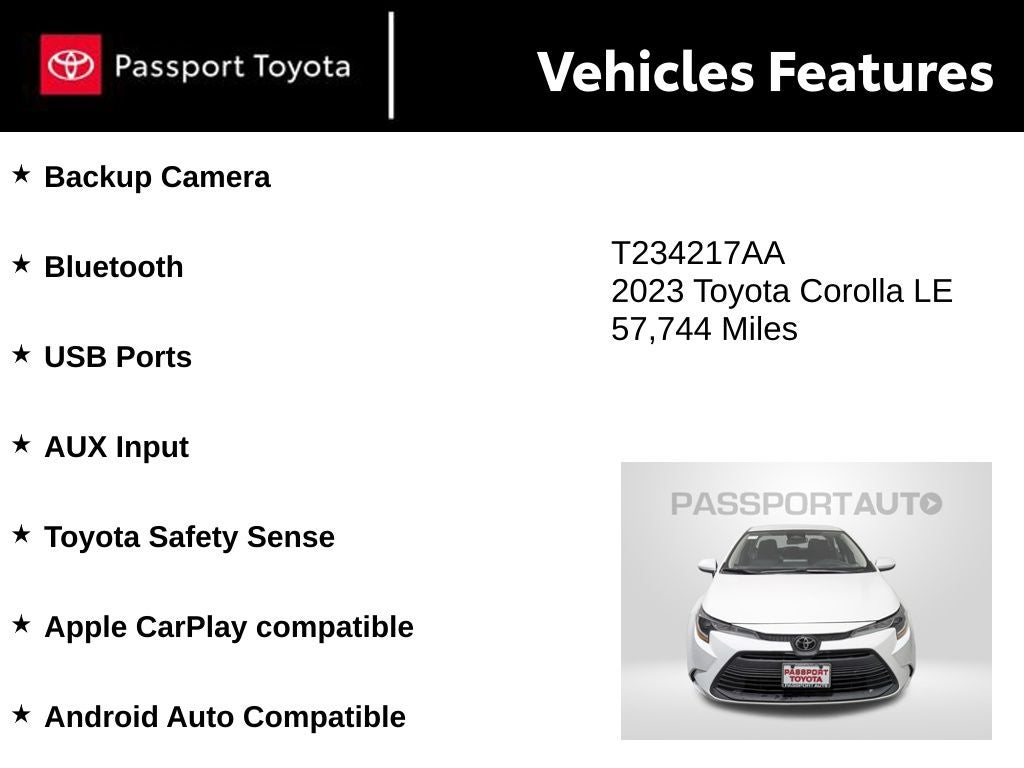 2023 Toyota Corolla LE