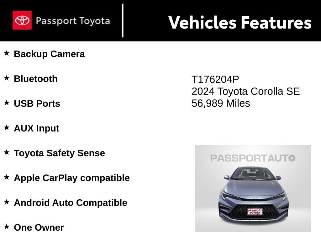 2024 Toyota Corolla SE