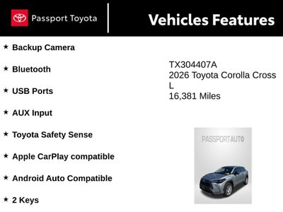 2026 Toyota Corolla Cross L